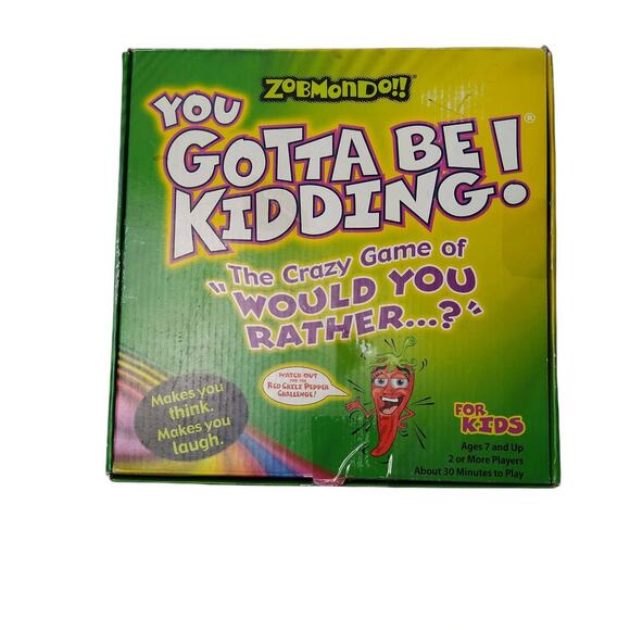 ZOMBMONDO!! You Gotta Be Kidding! Kids Game 2004 *Missing Chili Pepper* - Picture 1 of 4